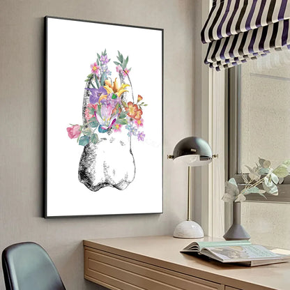 Anatomy Human Teeth Art Posters Teeth Row Teeth Illustra Poster HD Posters Home Room Bar Cafe Decor Art Wall Painting Picture