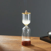 Hourglass Incense Holder Waterfall Backflow Incense Burner for Incense Cone Aromatherapy Ornament for Meditation Yoga Spa