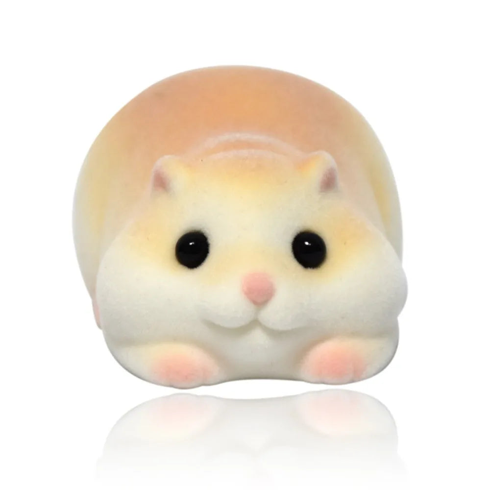 Chubby Hamster Penguin Squeeze Toy | Cute Flocked Stress Relief Animals