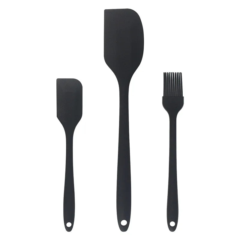 3-Piece Silicone Baking Spatula Set | All-in-One Kitchen Baking Tools
