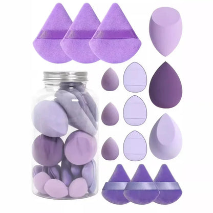 12pcs/15pcs Makeup Sponge Set | Super Soft Foundation Blender & Powder Puffs