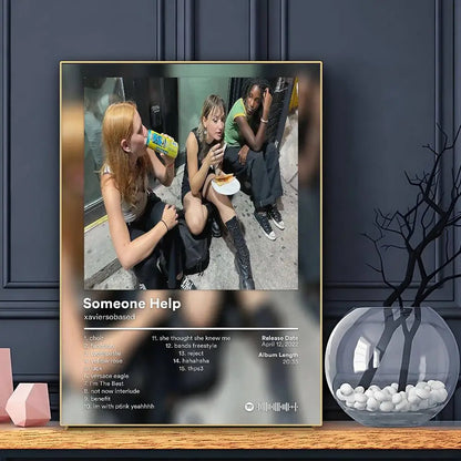 Rapper Xaviersobased Poster HD Art Sticky Wall Waterproof Home Living Room Bar Decoration