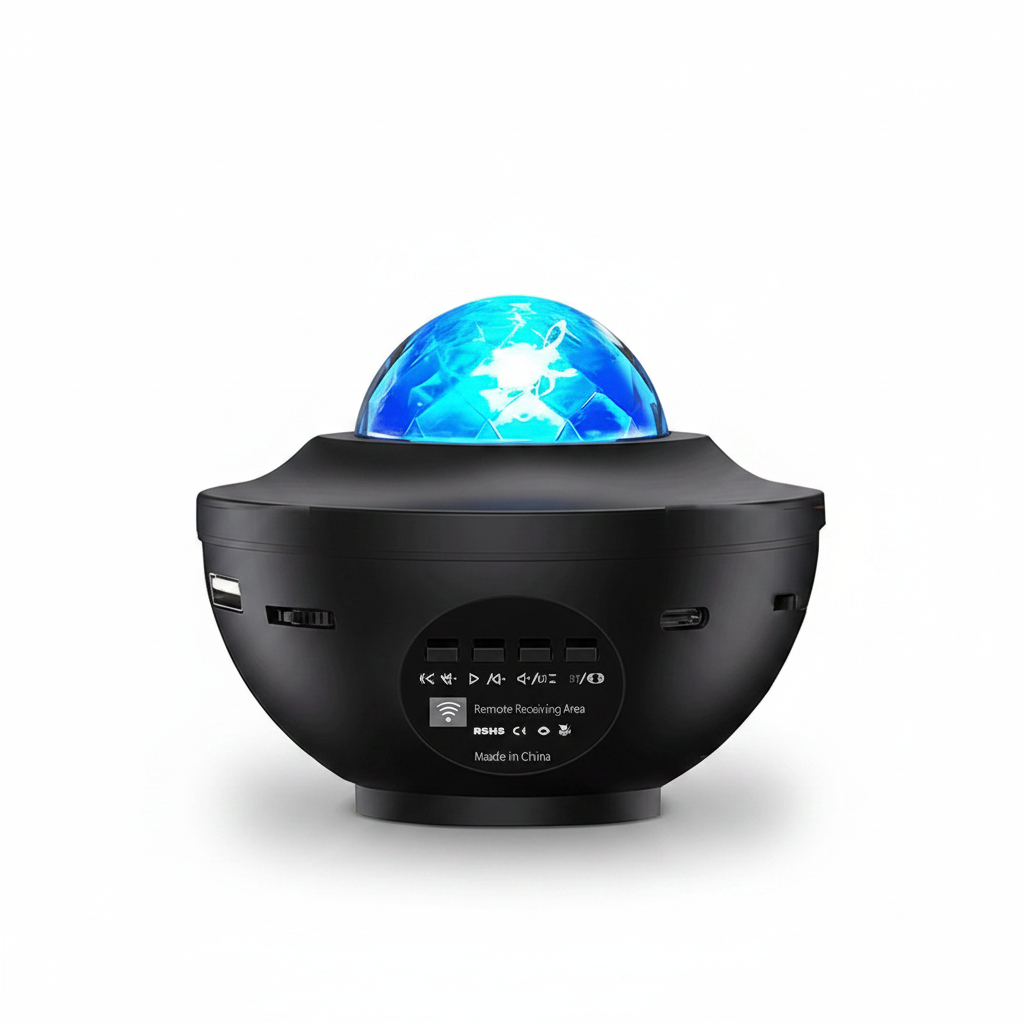 Galaxy Projector Starry Sky Night Light with Ocean Wave Music Remote USB for Kids