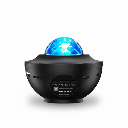 Galaxy Projector Starry Sky Night Light with Ocean Wave Music Remote USB for Kids