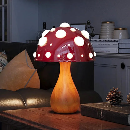 Amanita | Mushroom LED Lamp with Warm Light | USB Desk Night Light for Cozy Bedroom Decor