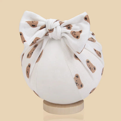 Baby Turban Hats with Prints | Soft Knit Newborn Caps