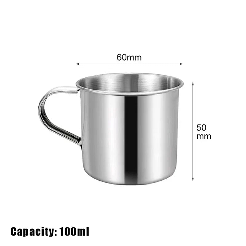 Stainless Steel Coffee Mug with Handle | Portable Travel Camping Cup