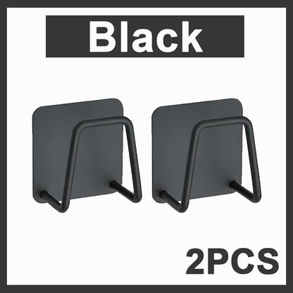 Kitchen Sponge Holder 2-Pack | Wall-Mounted Stainless Steel Dishcloth Rack