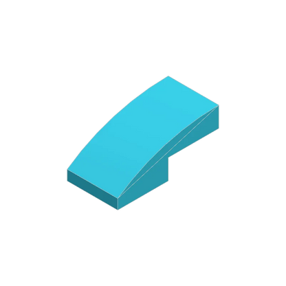 50pcs 11477 Slope Curved 2 x 1 Bricks Bulk | Modular Building Blocks for MOC