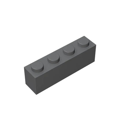 Gobricks GDS-534 Brick 1 x 4 without Bottom Tubes | Compatible Building Block Set