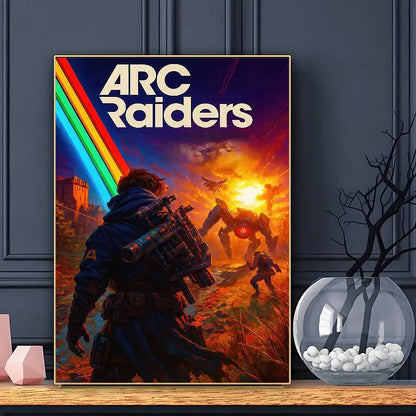 A-Arc R-Raiders Affiche de Jeu Art HD Adhésif Mural Imperméable Décoration Maison Salon Bar