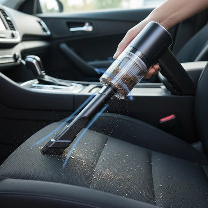 Wireless 120W High Power Vacuum Cleaner Dual Use Home Car Handheld Portable Black
