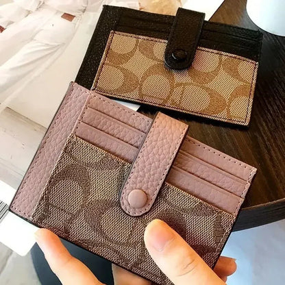 Compact Travel Wallet for Women | RFID Card Holder with Coin Purse