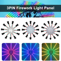 WS2812B LED Firework Light Module Panel 10/11/12/13 Channel | Individually Addressable Pixel Strip Ring