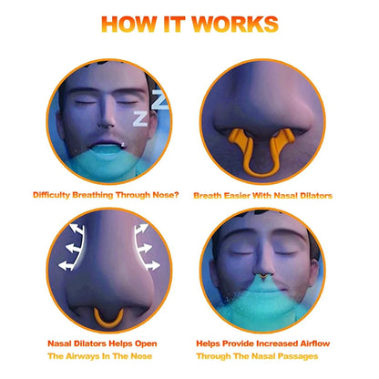 Silicone Nose Clip | Anti Snoring Nasal Dilator for Better Sleep