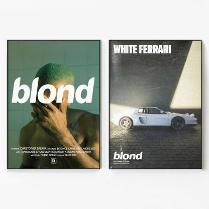 Modern Blond Frank Ocean Hypebeast Rap Fashion Álbum Arte de Pared Lienzo Pintura Pósteres Para Sala de Estar Decoración del Hogar
