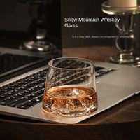 Verre à whisky Tasse à thé haut de gamme Tasse en verre à fond iceberg Tasse à vin étranger Tasse à bière