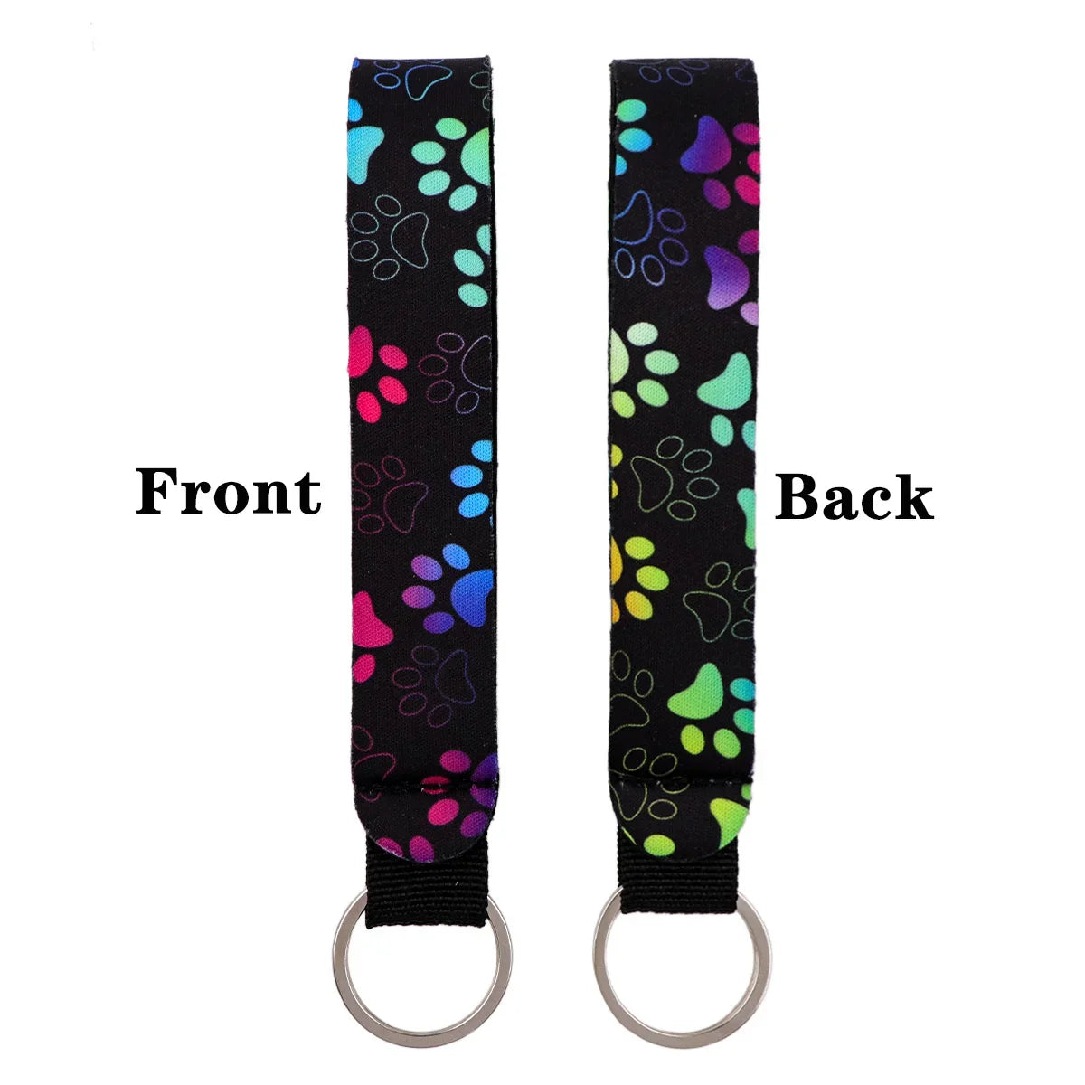 Cartoon Animal Keychain with Wrist Strap | Anti-Lost Lanyard for Keys