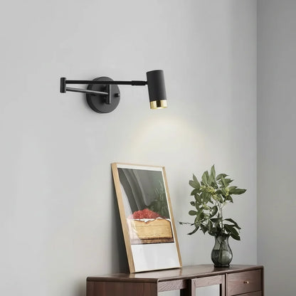 Modern Adjustable Wall Sconce Telescopic Reading Lamp Bedroom Living Room