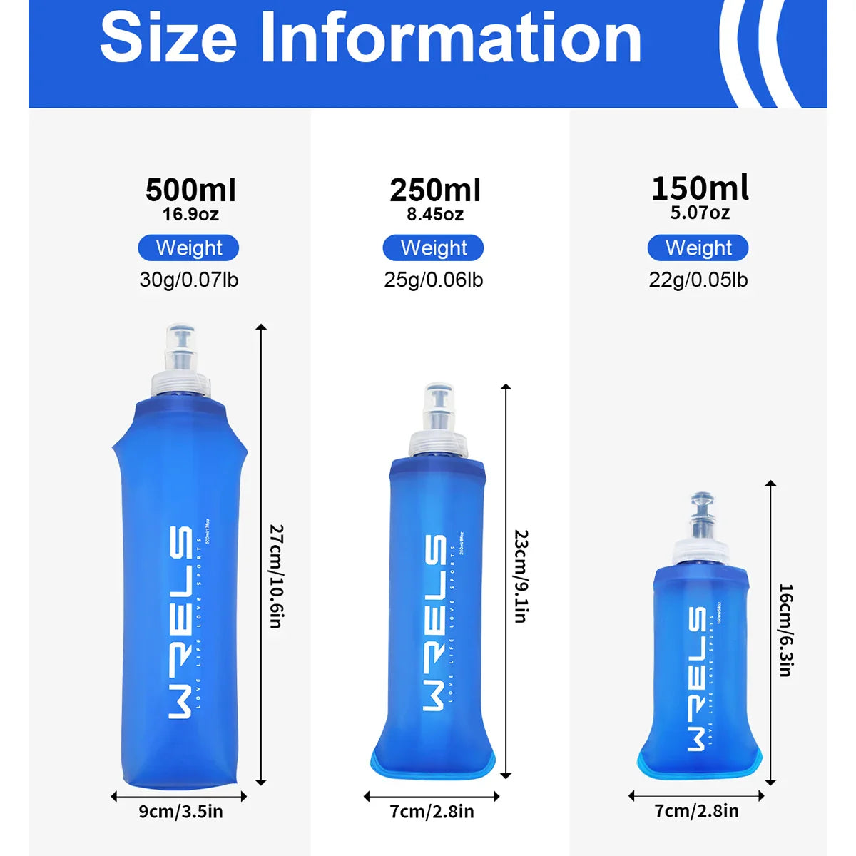 Folding Soft Flask for Running & Hiking