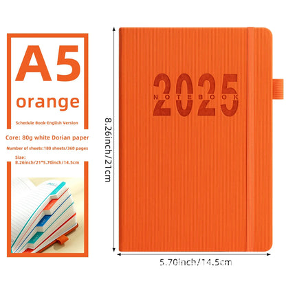 365 Day One Page Per Day 2025 New Calendar Log for Self Discipline and Time Management with 400 Pages