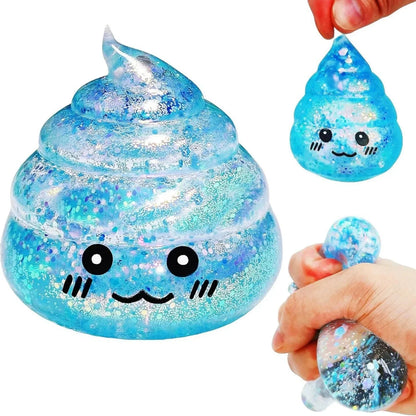 Novelty Squishy Poo Stress Ball | Funny Stretch Fidget Toy for Stress Relief