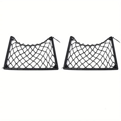 1 étagère de rangement grand format en filet élastique – Filet organisateur de magazines de voiture pour véhicules, camping-cars et bateaux