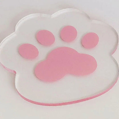 Flower Coasters Acrylic Waterproof Heat Insulation Anti Slip Coffee Cup Mats Cute Flowers Pads Kitchen Tableware Pad Decoration