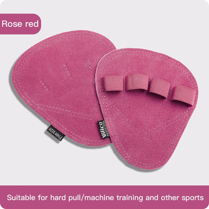 Powerlifting Gym Gloves | Breathable Weightlifting Gloves with Leather Palm Guard for Men and Women