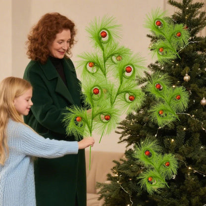 Artificial Christmas Branches Home Decor DIY Crafts Reed Ball Decoration Plants Ornaments For Christmas Tree Topper Party Decor