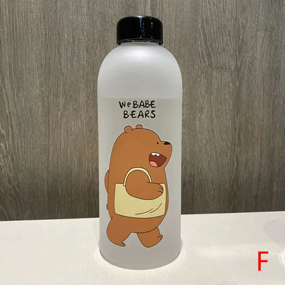1000ml Panda Water Bottle | Leak-Proof Reusable Drinkware