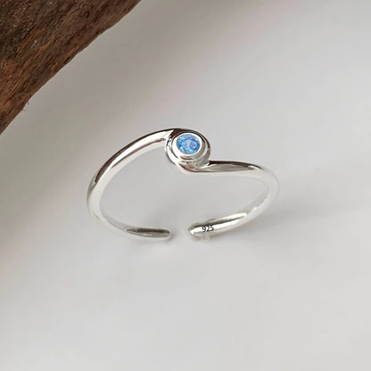 VENTFILLE 925 Sterling Silver Flower Lace Ring | Korean Fashion Adjustable CZ Ring
