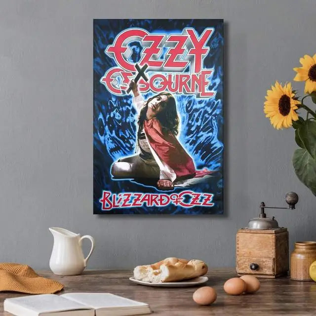 Ozzy Osbourne Band Art Poster Heavy Metal Band Rock Canvas Painting  Wall Art Picture Print Modern Family Bedroom Decor Posters