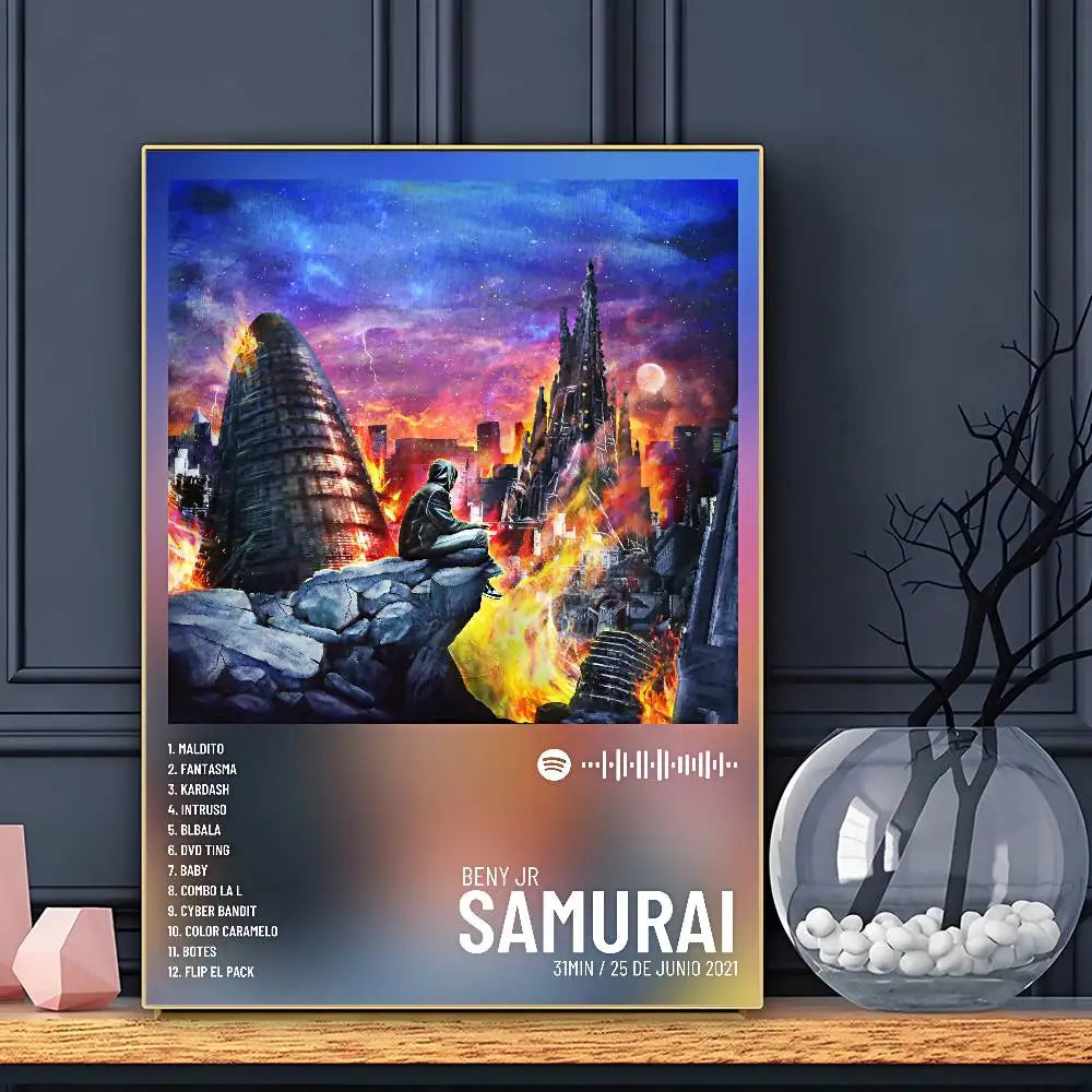 Affiche Rapper Beny Jr Art HD Mur Adhésif Étanche Décoration Maison Salon Bar