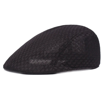 Summer Mesh Beret Hat | Unisex Newsboy Flat Cap for Casual Wear