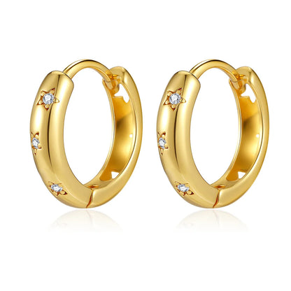 925 Sterling Silver Elephant Cherry Earrings | Sparkling Stud Earrings for Women