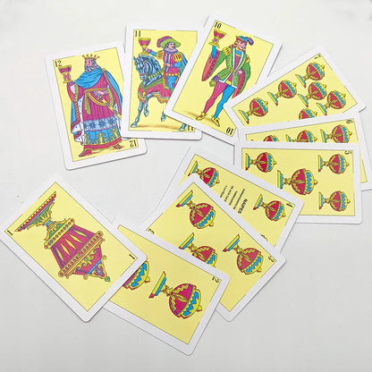 62x95mm Waterproof Superior PVC Poker Cards 40pcs Deck Spanish Playing Cards Family Party Game Cards