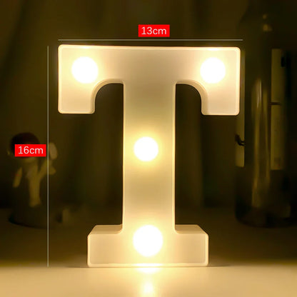 Creative Luminous Letter Night Light | Battery-Powered LED Decor for Parties