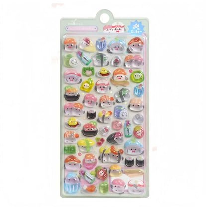 3D Food Stamping Seal Sticker | Japanese Anime Decorative Craft Stickers for Kids