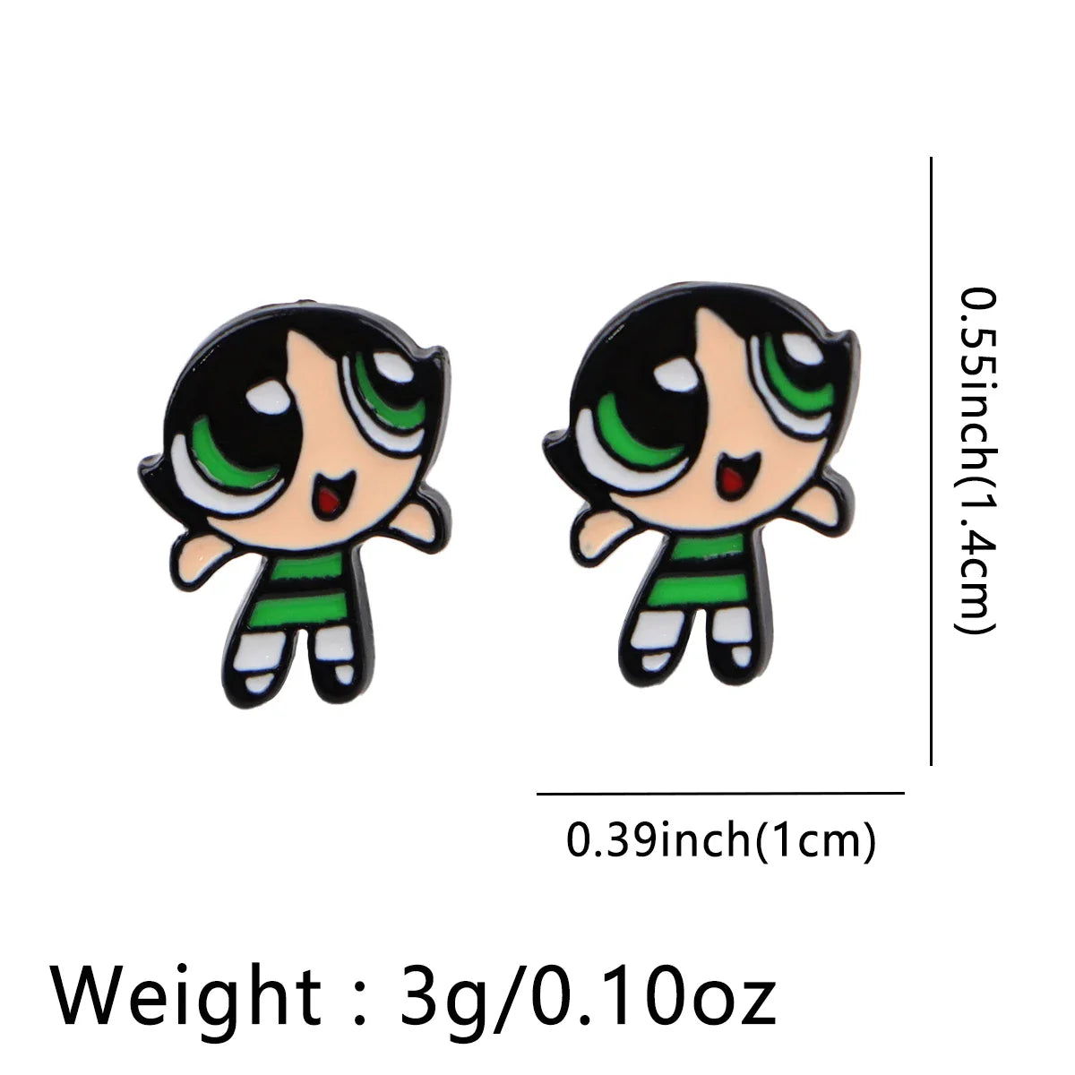 Cartoon Animal Stud Earrings | Cute Stainless Steel Pierced Jewelry for Women