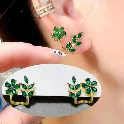 Korean Fashion Seven Star Zircon Earrings | Luxury Crystal Stars Stud Earrings