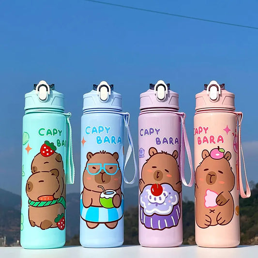 Capybara Straw Cup | Large 1000ml Sports Water Bottle
