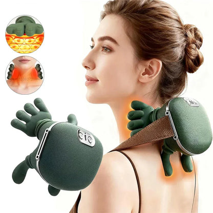 4D Kneading Neck Shoulder Massager Portable Deep Tissue Massage Tool