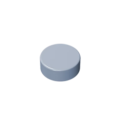 Gobricks GDS-612 Flat Tile 1x1 Round | Compatible Building Block