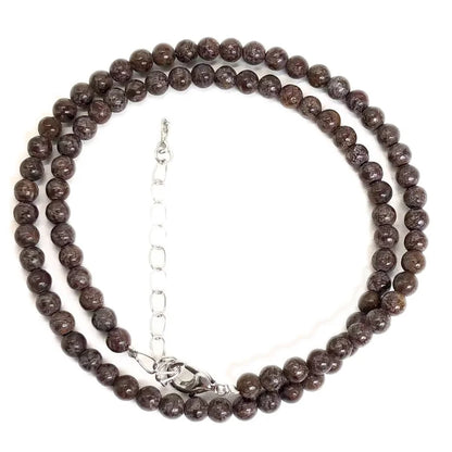 Natural Stone Bead Adjustable Necklace | Agate Opal Tigers Eye Quartz Crystal Jewelry