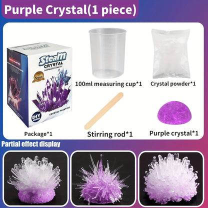 Crystal Growing Science Kit | DIY Educational STEM Toy for Kids