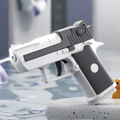 Mini Water Pistol | Mechanical Continuous Firing Water Gun for Summer Pool Shooting Fun
