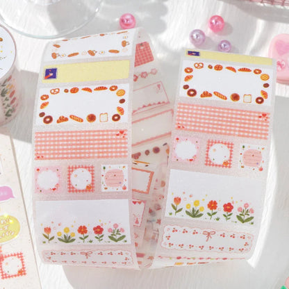 Cute Masking Tape Stickers for Junk Journal | 5x200cm Decorative Craft Tape Roll