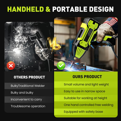 Portable 110V ARC Welder IGBT Inverter Handheld Stick Welding Machine 20-200Amp