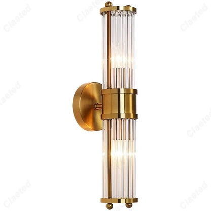 Lampe murale LED moderne créative et simple en cristal européen pour salon, bureau, chambre à coucher, chevet, éclairage décoratif